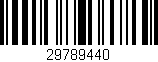 Código de barras (EAN, GTIN, SKU, ISBN): '29789440'