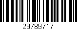 Código de barras (EAN, GTIN, SKU, ISBN): '29789717'