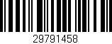 Código de barras (EAN, GTIN, SKU, ISBN): '29791458'