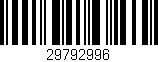 Código de barras (EAN, GTIN, SKU, ISBN): '29792996'