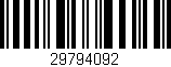 Código de barras (EAN, GTIN, SKU, ISBN): '29794092'