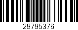 Código de barras (EAN, GTIN, SKU, ISBN): '29795376'