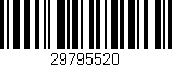Código de barras (EAN, GTIN, SKU, ISBN): '29795520'