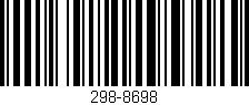 Código de barras (EAN, GTIN, SKU, ISBN): '298-8698'