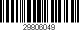 Código de barras (EAN, GTIN, SKU, ISBN): '29806049'
