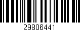 Código de barras (EAN, GTIN, SKU, ISBN): '29806441'