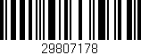Código de barras (EAN, GTIN, SKU, ISBN): '29807178'