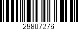 Código de barras (EAN, GTIN, SKU, ISBN): '29807276'