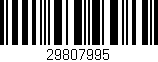 Código de barras (EAN, GTIN, SKU, ISBN): '29807995'