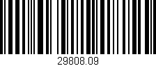 Código de barras (EAN, GTIN, SKU, ISBN): '29808.09'
