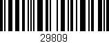 Código de barras (EAN, GTIN, SKU, ISBN): '29809'