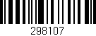 Código de barras (EAN, GTIN, SKU, ISBN): '298107'