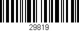 Código de barras (EAN, GTIN, SKU, ISBN): '29819'