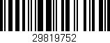 Código de barras (EAN, GTIN, SKU, ISBN): '29819752'