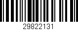 Código de barras (EAN, GTIN, SKU, ISBN): '29822131'