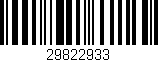 Código de barras (EAN, GTIN, SKU, ISBN): '29822933'