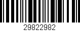 Código de barras (EAN, GTIN, SKU, ISBN): '29822982'