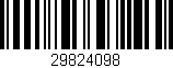 Código de barras (EAN, GTIN, SKU, ISBN): '29824098'