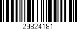 Código de barras (EAN, GTIN, SKU, ISBN): '29824181'