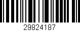 Código de barras (EAN, GTIN, SKU, ISBN): '29824187'