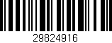 Código de barras (EAN, GTIN, SKU, ISBN): '29824916'