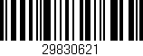 Código de barras (EAN, GTIN, SKU, ISBN): '29830621'