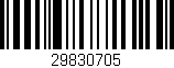 Código de barras (EAN, GTIN, SKU, ISBN): '29830705'