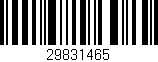 Código de barras (EAN, GTIN, SKU, ISBN): '29831465'