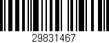 Código de barras (EAN, GTIN, SKU, ISBN): '29831467'
