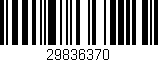 Código de barras (EAN, GTIN, SKU, ISBN): '29836370'