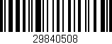 Código de barras (EAN, GTIN, SKU, ISBN): '29840508'