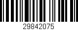 Código de barras (EAN, GTIN, SKU, ISBN): '29842075'