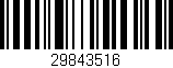 Código de barras (EAN, GTIN, SKU, ISBN): '29843516'