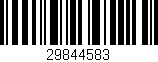 Código de barras (EAN, GTIN, SKU, ISBN): '29844583'