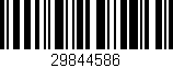 Código de barras (EAN, GTIN, SKU, ISBN): '29844586'