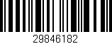 Código de barras (EAN, GTIN, SKU, ISBN): '29846182'
