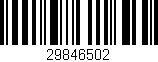 Código de barras (EAN, GTIN, SKU, ISBN): '29846502'