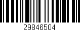 Código de barras (EAN, GTIN, SKU, ISBN): '29846504'