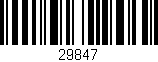 Código de barras (EAN, GTIN, SKU, ISBN): '29847'