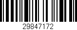 Código de barras (EAN, GTIN, SKU, ISBN): '29847172'