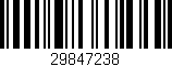 Código de barras (EAN, GTIN, SKU, ISBN): '29847238'