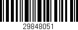 Código de barras (EAN, GTIN, SKU, ISBN): '29848051'