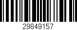 Código de barras (EAN, GTIN, SKU, ISBN): '29849157'
