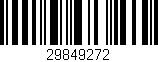 Código de barras (EAN, GTIN, SKU, ISBN): '29849272'