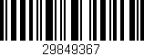 Código de barras (EAN, GTIN, SKU, ISBN): '29849367'