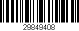 Código de barras (EAN, GTIN, SKU, ISBN): '29849408'