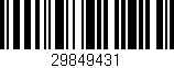 Código de barras (EAN, GTIN, SKU, ISBN): '29849431'