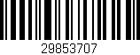 Código de barras (EAN, GTIN, SKU, ISBN): '29853707'