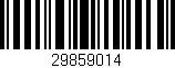 Código de barras (EAN, GTIN, SKU, ISBN): '29859014'