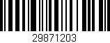 Código de barras (EAN, GTIN, SKU, ISBN): '29871203'